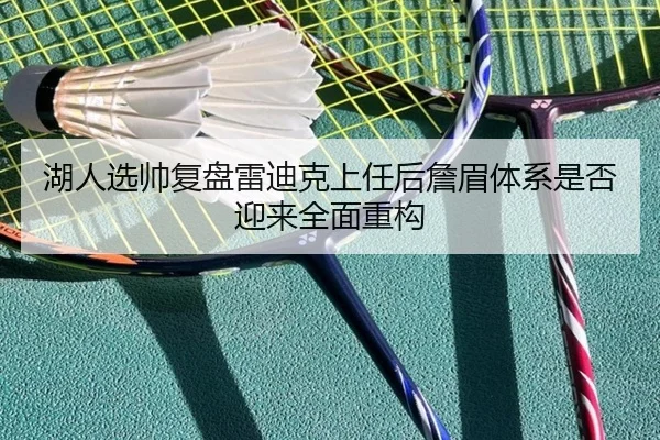湖人选帅复盘雷迪克上任后詹眉体系是否迎来全面重构